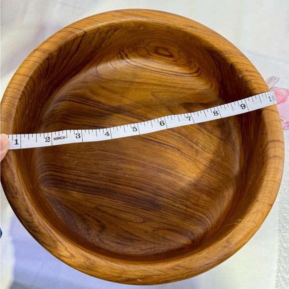 Vintage Teakwood 7 piece salad bowl set, New without box Dolphin brand - Picture 2 of 8